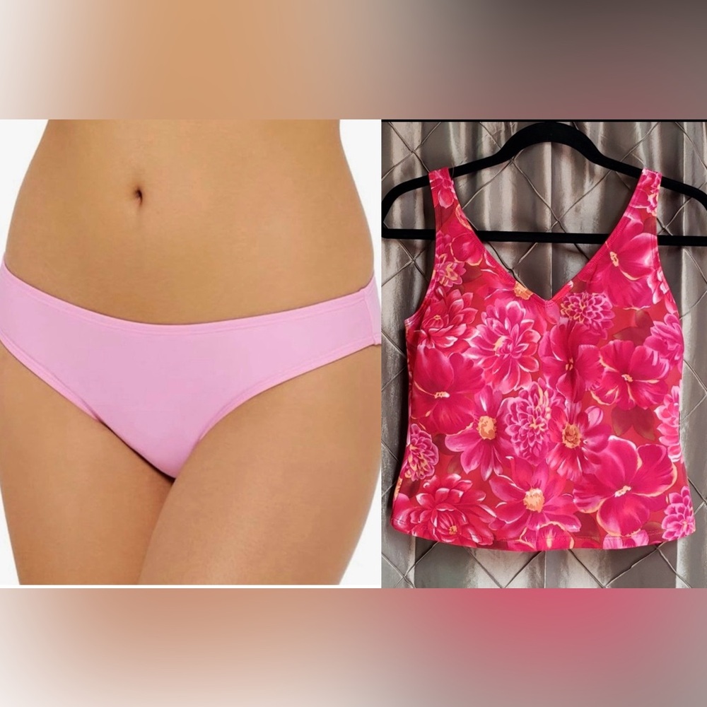 2pc SWIM MASHUP NWT/EUC- Shape fX Shaping Tankini & Matching Hula Honey Bottom
